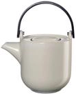 ASA SELECTION Teekanne COPPA TOFU, Creme, Porzellan, mit Holzgriff, 0,60 l, mit