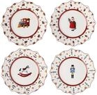 Villeroy & Boch Speiseteller Toy's Delight Jubil&auml;ums-Teller Set 4tlg. 24x3cm,...