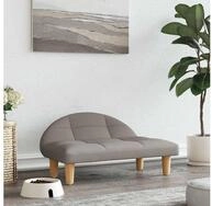 vidaXL Tierbett, Hundebett Taupe 70x52x30 cm Stoff