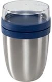 Mepal Lunchbox Thermo-Lunchpot Ellipse Edelstahl Vivid Blue, Edelstahl / Kunststoff