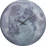 NEXTIME Wanduhr Nextime Wanduhr Moon Dome &Oslash; 35 cm