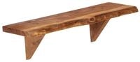 vidaXL Wandregal, Regale 2 Stk. 60 x 20 x 18 cm Massivholz Akazie
