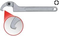 KS Tools Maulschl&uuml;ssel Gelenk-Hakenschl&uuml;ssel mit Nase, 80-120 mm (517.1319)
