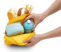 Nici Pl&uuml;schfigur Nici 61764 Rucksack mit Pl&uuml;schtier 21x26cm Hase 25cm gelb