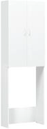 vidaXL Waschmaschinenumbauschrank Waschmaschinenschrank Wei&szlig; 64x25,5x190 cm