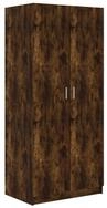 vidaXL Kleiderschrank Mehrzweckschrank R&auml;uchereiche 80x52x180 cm Holzwerkstoff