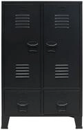 vidaXL Kleiderschrank Mehrzweckschrank Metall Industrie-Stil 67 x 35 x 107 cm...