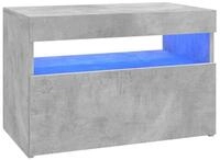vidaXL TV-Schrank TV-Board mit LED-Leuchten Betongrau 60x35x40 cm