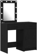 vidaXL Schminktisch Schminktisch 2 Stk. Schwarz 50 x 41 x 135 cm Holzwerkstoff...