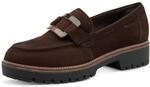 Loafer TAMARIS, Damen, Gr. 37, braun (mokka), Ziegenveloursleder, unifarben,...