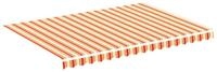 vidaXL Markise Markisenbespannung Gelb und Orange 3,5x2,5 m