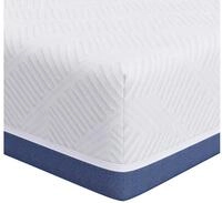 Boxspringmatratze Matratze Mittelfest 70 x 200 cm Wei&szlig; und Blau, vidaXL, 20 cm...