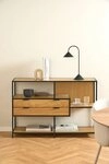 ACTONA GROUP Regal Seaford, Standregal, Regal, Raumteiler, schwarzer...