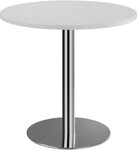 HAMMERBACHER Konferenztisch Besprechungstisch 80cm wei&szlig;/chrom