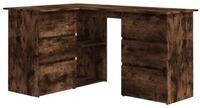 vidaXL Eckschreibtisch, Schreibtisch R&auml;uchereiche 145x100x76 cm Holzwerkstoff