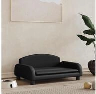 vidaXL Hundebett, Hundebett Schwarz 70x45x30 cm Kunstleder