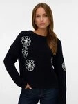 Vero Moda Rundhalspullover VMLAURA LS O-NECK PULLOVER BOO