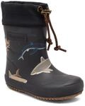 Gummistiefel BISGAARD "thermo", Jungen, Gr. 24, blau (tiefblau shark blau), Gummi,