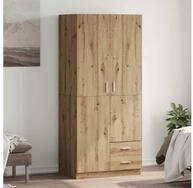 vidaXL Schrankmodule Kleiderschrank Artisan-Eiche 80x52x180 cm Holzwerkstoff