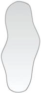 vidaXL Spiegel 100 x 45 cm Wandspiegel Silbern 100x45 cm