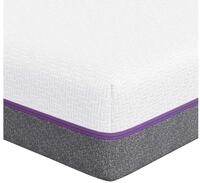 Boxspringmatratze Memory-Schaum-Matratze Mittel 140 x 190 cm Wei&szlig; und Grau,...
