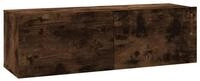 vidaXL TV-Schrank TV-Wandschrank R&auml;uchereiche 100x30x30 cm Holzwerkstoff