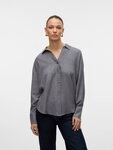 Vero Moda Langarmbluse VMMELANEY QUEENY LS SHIRT WVN NOOS Kunstfaser, loose fit