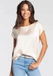 Shirtbluse LAURA SCOTT "mit Satin-Vorderteil und hochflexiblen Jersey-R&uuml;cken",