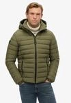 Steppjacke SUPERDRY "HOODED FUJI PADDED JACKET", Herren, Gr. M, gr&uuml;n (shooting