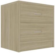 vidaXL Nachtkommode, Nachttisch Sonoma-Eiche 40x30x40 cm Holzwerkstoff