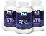 Via Vitamine Mexican Wild Yam, ohne Zusatzstoffe, 120 vegane Kapseln, 750mg...