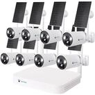 LUVISION &Uuml;berwachungskamera (Au&szlig;en- und Innenbereich, 8-tlg., WLAN Solar Akku