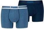 Boxershorts PUMA "PUMA MEN EVERYDAY PLACED LOGO BOXERS 2P", Herren, Gr. S, blau