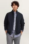 Blouson BUGATTI "Regular Fit", Herren, Gr. 48, schwarz (390, marine), 100% Polyester,