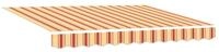 vidaXL Markise Markisenersatzstoff Gelb und Orange 330 x 195 cm Polyester (1-St)
