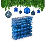 relaxdays Weihnachtsbaumkugel Weihnachtskugeln im 150er Set (150 St), blau