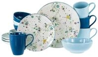 CreaTable Kombiservice Candy Drops Mix (16-tlg), 4 Personen, Steinzeug