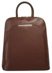 Cluty Cityrucksack, echt Leder, Made in Italy