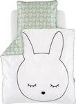 Tr&auml;umeland Babybettw&auml;sche kuschelweiche Bettw&auml;sche Kuschelhase, Jersey, 2...