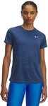 Under Armour&reg; Funktionsshirt TECH SSC- TWIST MIDNIGHT NAVY/WOLF GREY-BLACK-