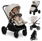 lionelo Kinder-Buggy MIKA PLUS, (Set), XXL-Verdeck/UPF50+/Mit Bel&uuml;ftungssystem