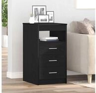vidaXL Kommode, Schubladenschrank Schwarz Eichen-Optik 40x50x76cm Holzwerkstoff