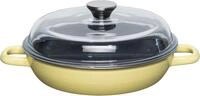 Riess Bratpfanne RIESS Schmorpfanne mit Glasdeckel 24 cm &ndash; LEMON