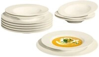 Seltmann Weiden Tafelservice Teller Set, Geschirr-Set Zo&egrave; (12-tlg), 6 Personen,