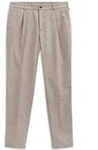bugatti Anzughose Tapered Fit eleganter Wollmix beige|braun 48