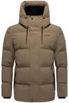 Steppjacke STONE HARBOUR "Steppjacke Taviaan XX", Herren, Gr. S, braun (stone braun),