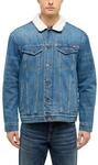 Outdoorjacke MUSTANG "Herren Style Dallas Shearling Jacket", Herren, Gr. S, blau
