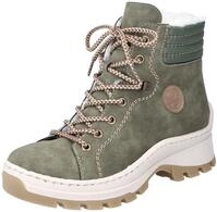 Winterboots RIEKER, Damen, Gr. 36, gr&uuml;n, Lederimitat, Schuhe Winterboots, mit