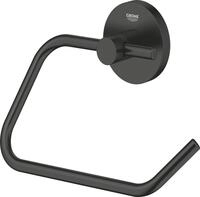 Grohe Toilettenpapierhalter Grohe Start WC-Papierhalter matt black klebbar