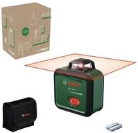 BOSCH Punkt- und Linienlaser PLL 360-1, Mit 2 x 1,5 V Batterie LR6 (AA) - in Tasche